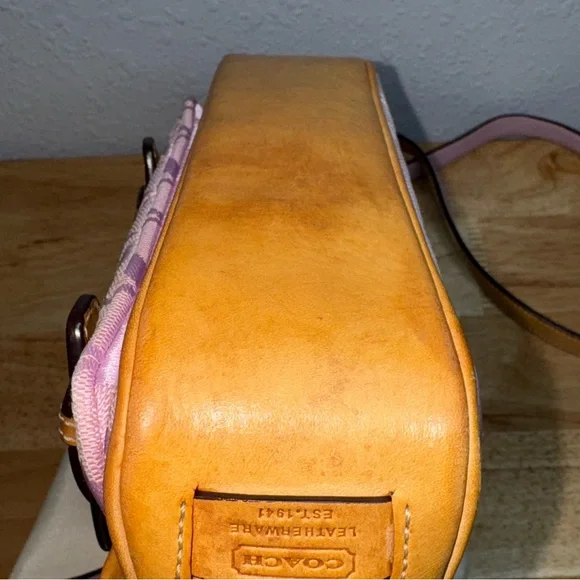 Coach Pink and Tan Crossbody Bag - Picture 16 of 16